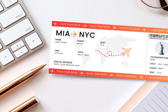 Canva Editable Boarding Pass Template: Your Gateway to Creative Travel Reveals