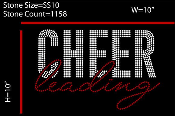 Cheer Leading Rhinestone Design: Sparking Team Spirit and Brand Energy