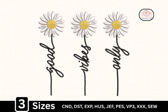 Daisy “Good Vibes Only” Embroidery: A Stitch of Sunshine