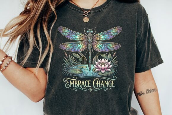 Embrace Change: Designing with the Dragonfly Mosaic Lotus Art
