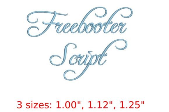 Freebooter Embroidery Font: A Bold Adventure for Your Designs