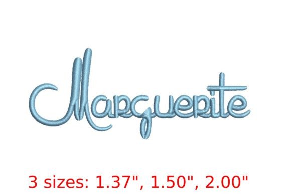 Marguerita Embroidery Font: A Whimsical Touch for Modern Designs