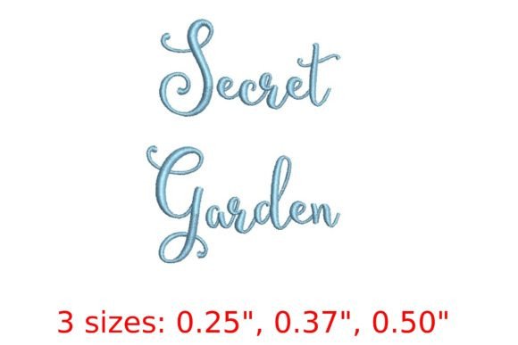 Secret Garden Embroidery Font: Whimsical Typography for Creative Projects