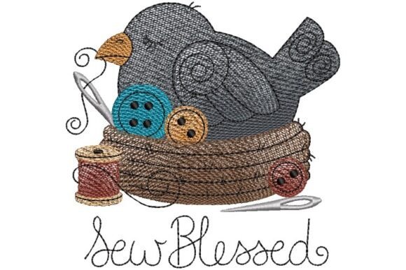 Sew Blessed Crow: A Folk Art Embroidery Classic
