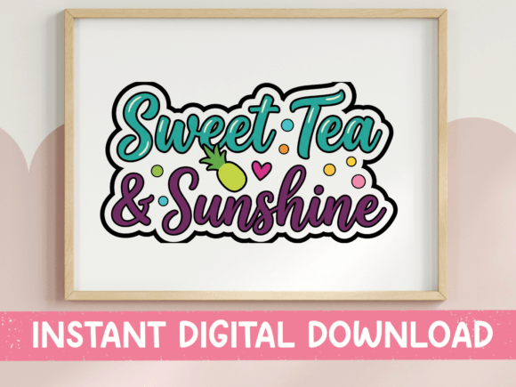 Sweet Tea and Sunshine: A Sticker for Southern Style